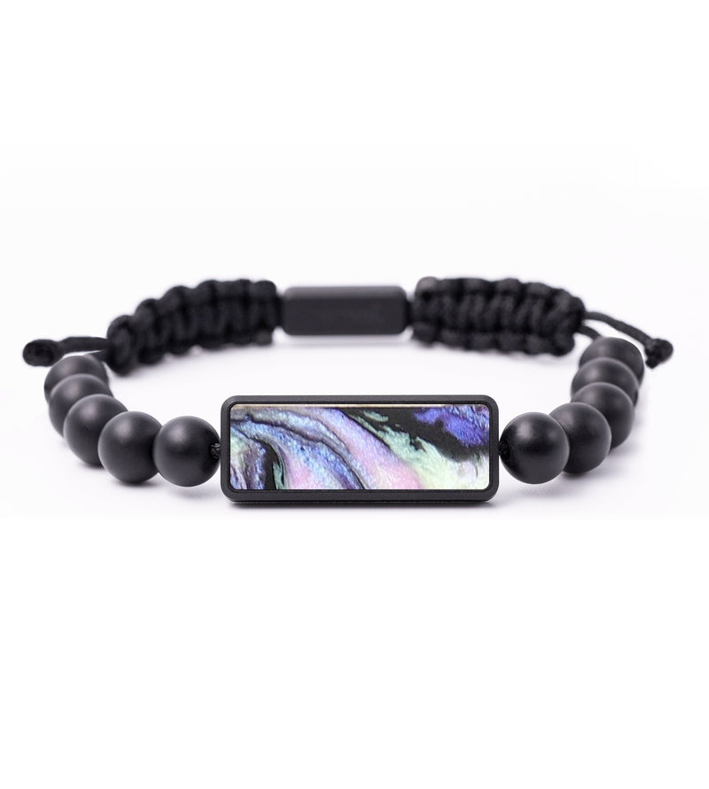 Onyx Bead Wood+Resin Bracelet - Bethany (Aurora, 673772)