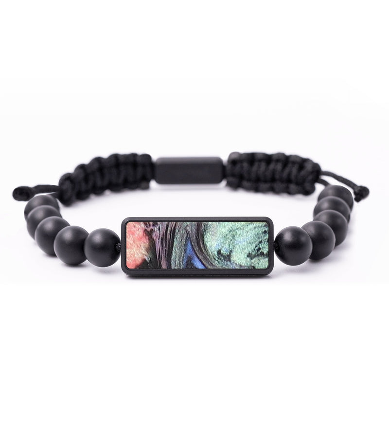 Onyx Bead Wood+Resin Bracelet - Esteban (Aurora, 673784)
