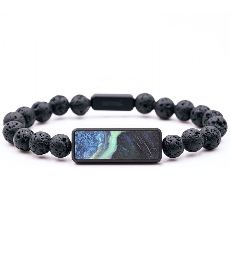 Lava Bead Wood+Resin Bracelet - Aidan (Aurora, 673887)