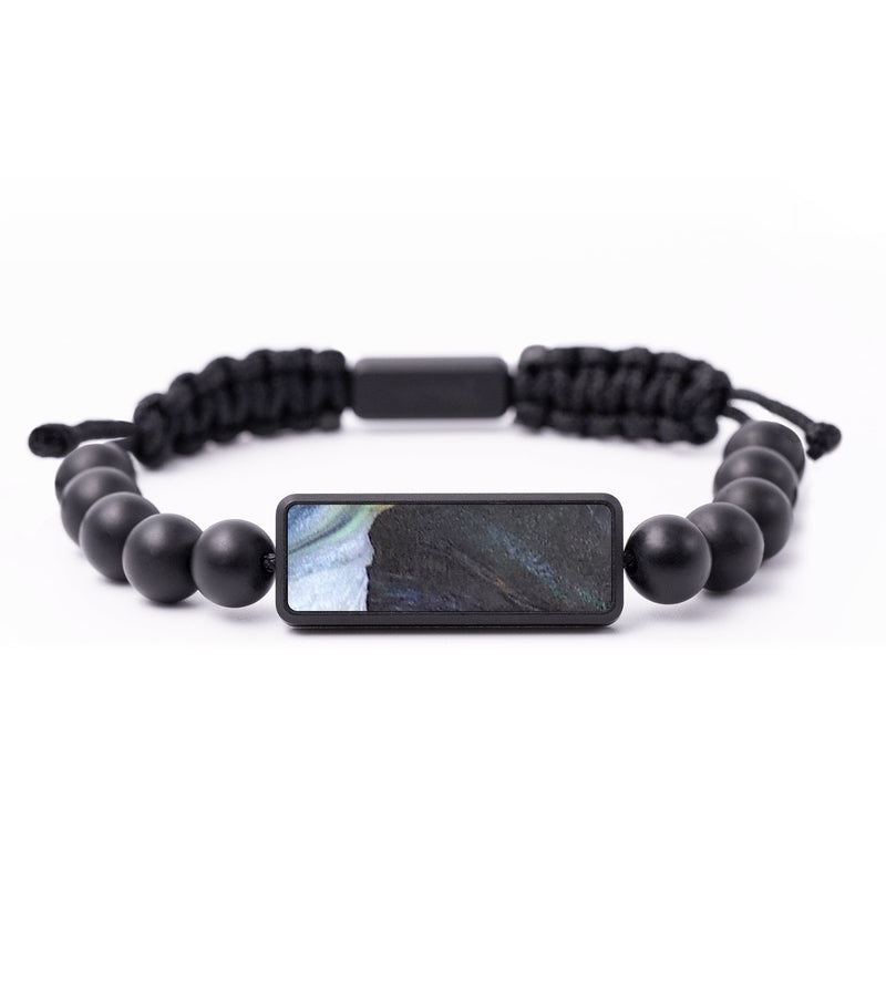 Onyx Bead Wood+Resin Bracelet - Andy (Aurora, 673888)