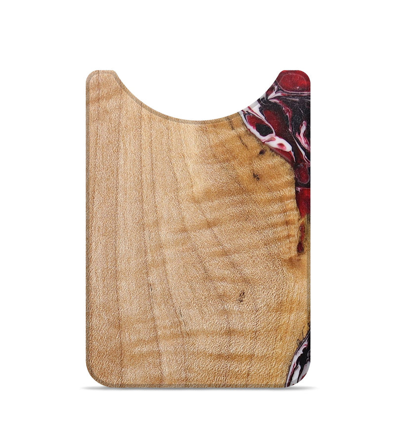 Live Edge Wood+Resin Wallet - Titus (Red, 674586)