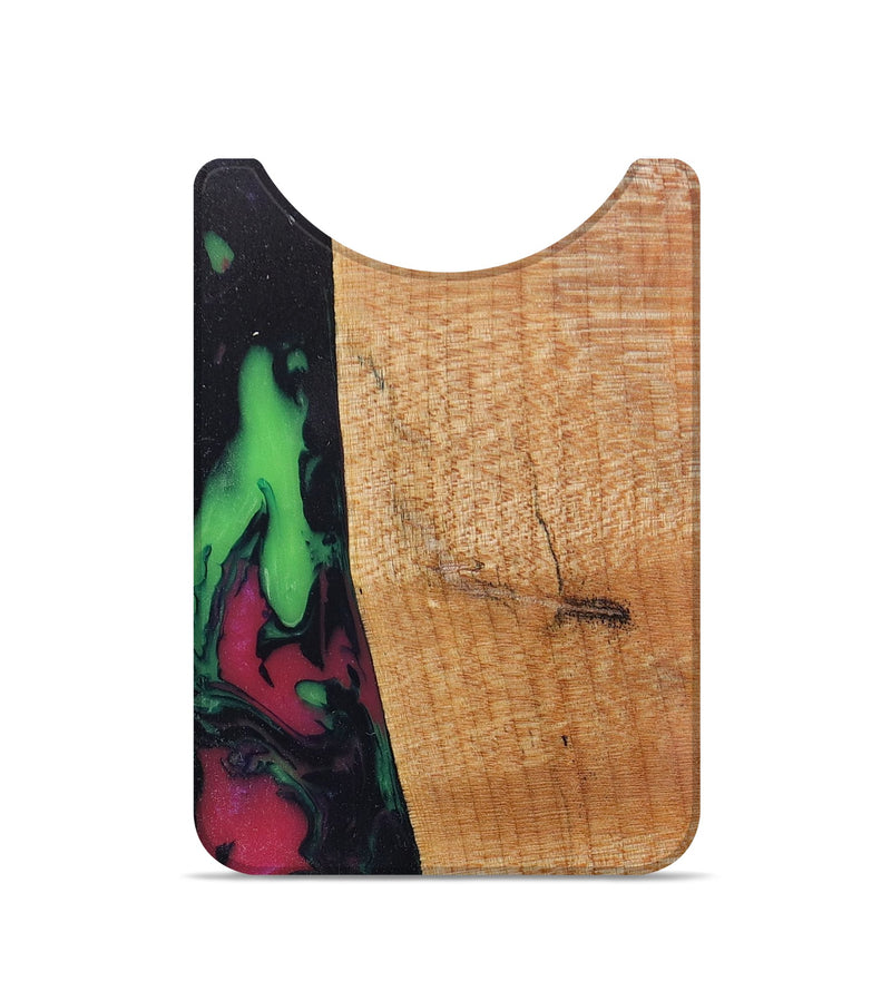 Live Edge Wood+Resin Wallet - Dylan (Green, 674600)