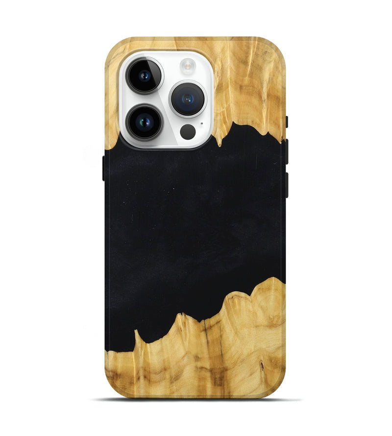 iPhone 15 Pro Wood+Resin Live Edge Phone Case - Christy (Wood Burl, 674616)