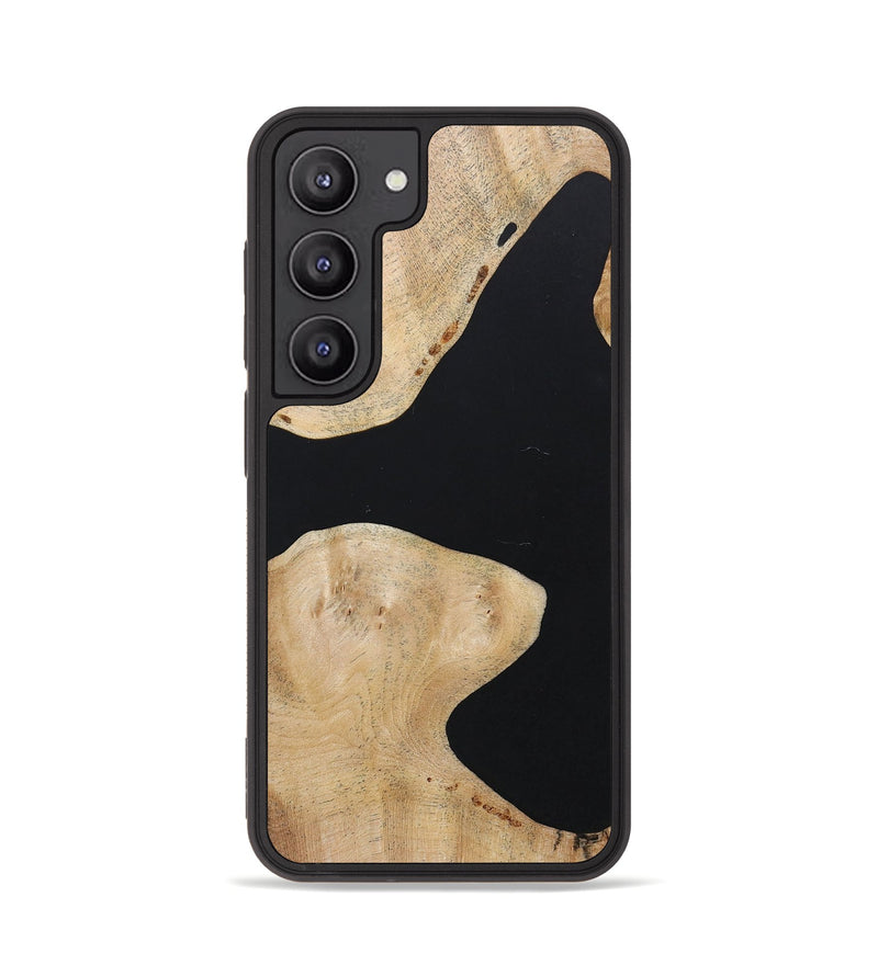 Galaxy S23 Wood+Resin Phone Case - Journee (Pure Black, 675266)
