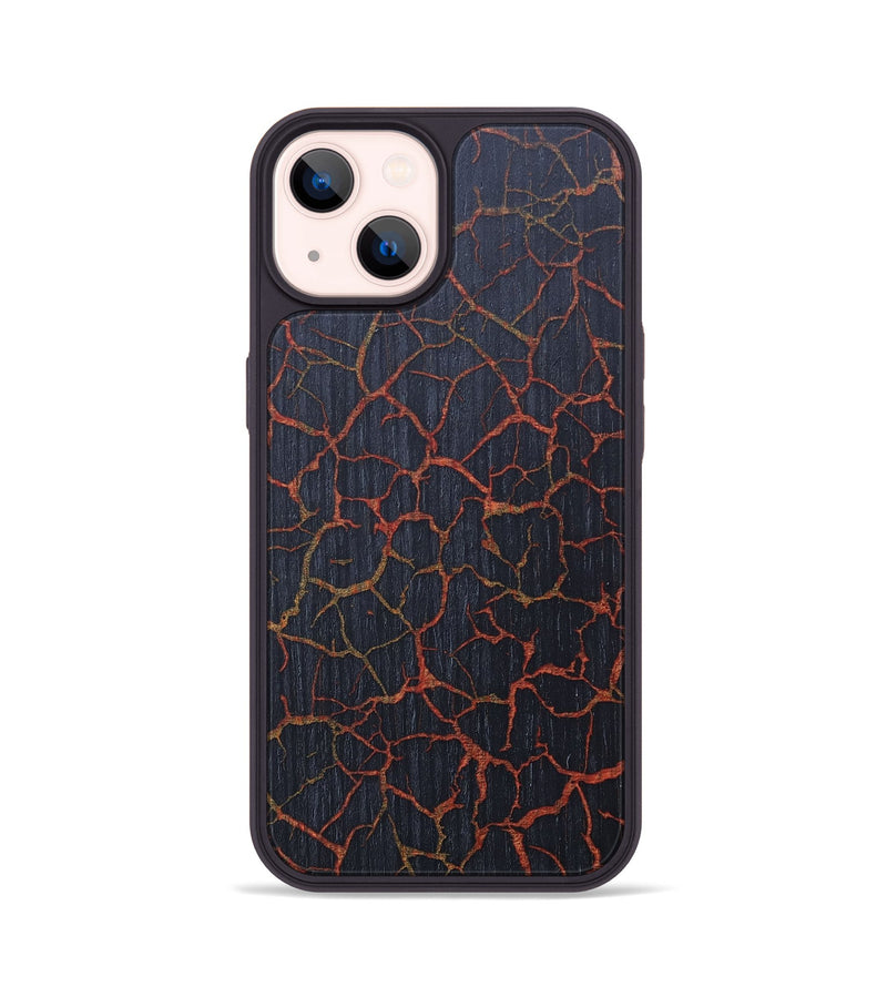 iPhone 14 Wood+Resin Phone Case - Sade (Lava, 675454)