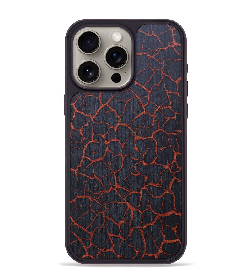 iPhone 15 Pro Max Wood+Resin Phone Case - Gideon (Lava, 675455)