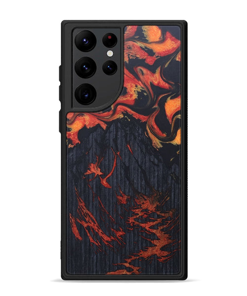 Galaxy S22 Ultra Wood+Resin Phone Case - Krystle (Lava, 675460)