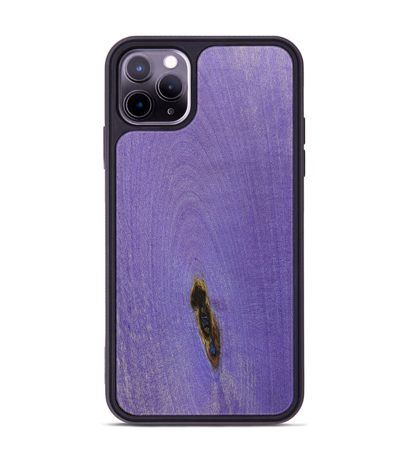 iPhone 11 Pro Max Wood+Resin Phone Case - Donnie (Wood Burl, 675818)