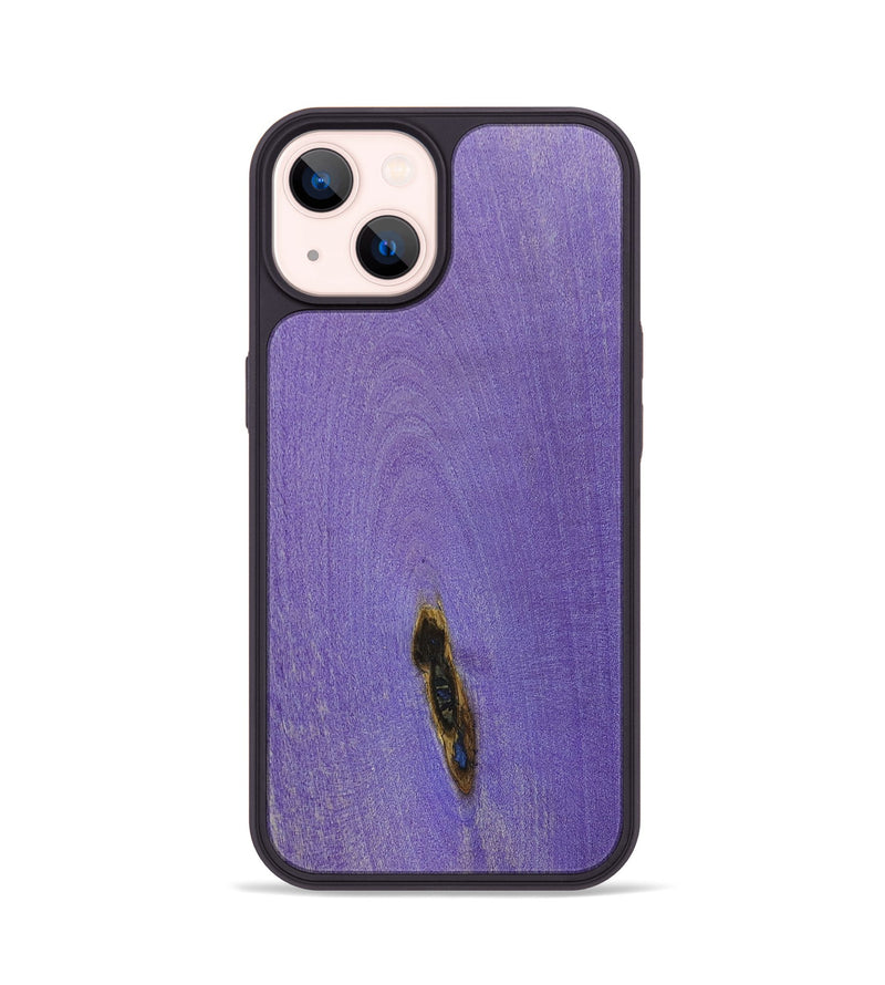 iPhone 14 Wood+Resin Phone Case - Donnie (Wood Burl, 675818)