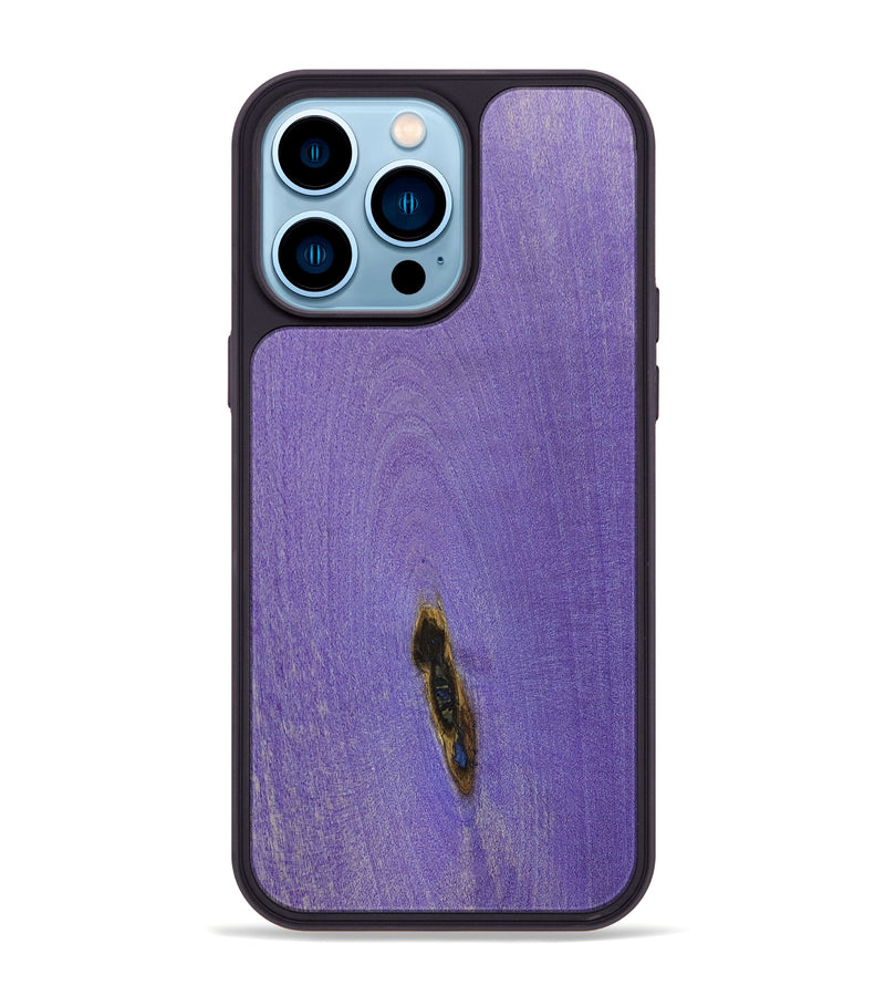 iPhone 14 Pro Max Wood+Resin Phone Case - Donnie (Wood Burl, 675818)
