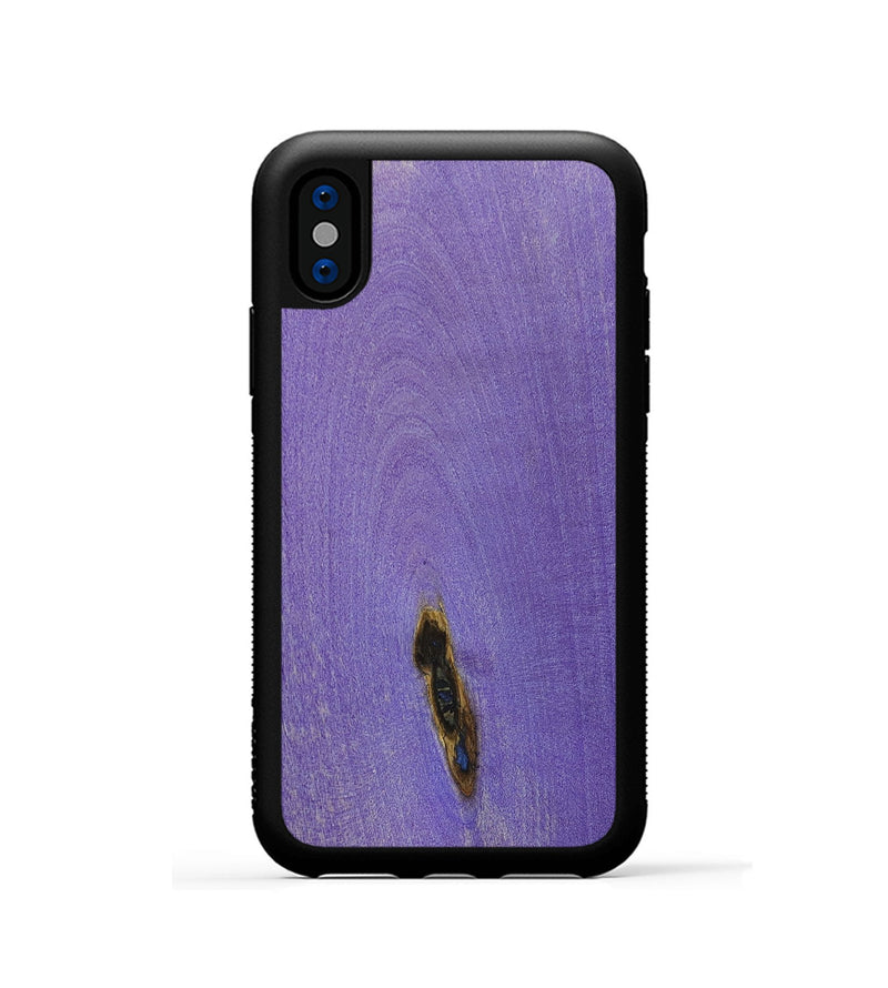 iPhone Xs Wood+Resin Phone Case - Donnie (Wood Burl, 675818)