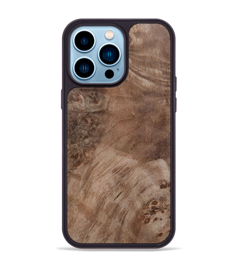 iPhone 14 Pro Max Wood+Resin Phone Case - Judith (Wood Burl, 675842)