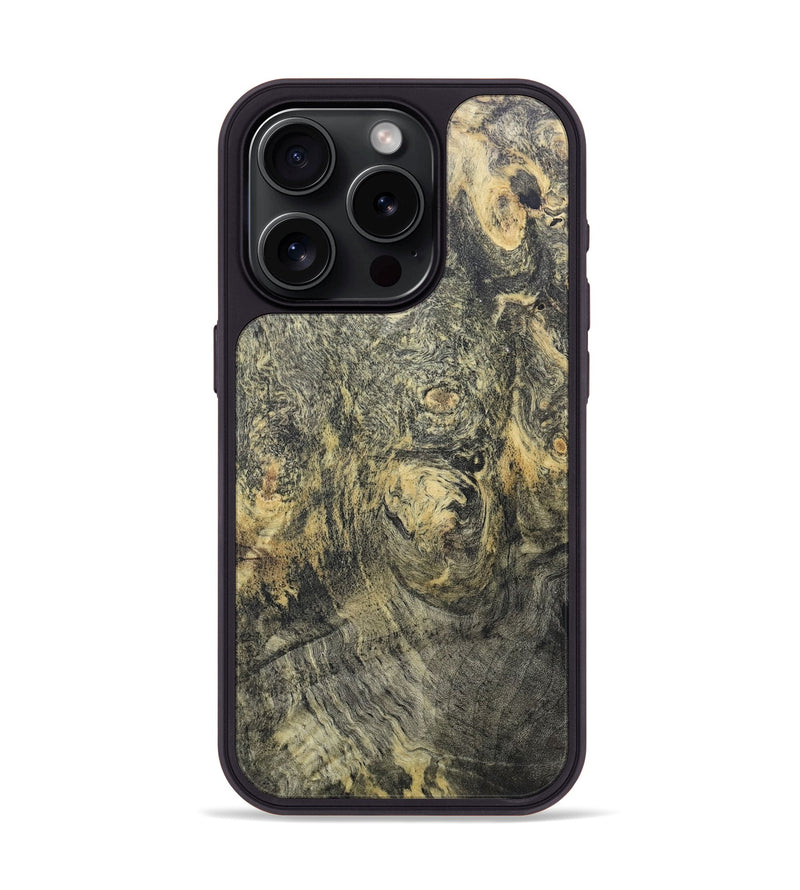 iPhone 15 Pro Wood+Resin Phone Case - Gretchen (Wood Burl, 676180)