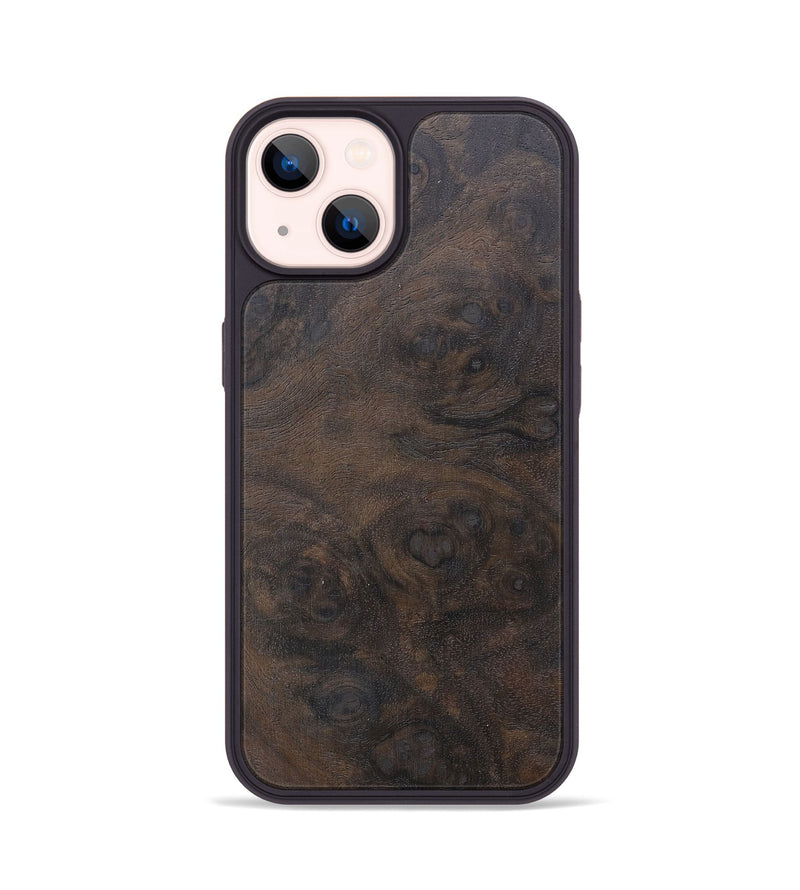 iPhone 14 Wood+Resin Phone Case - Mallory (Wood Burl, 676289)