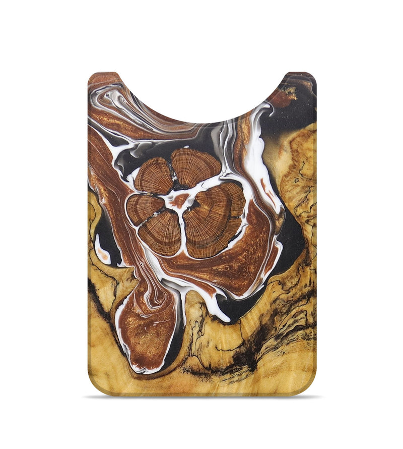 Live Edge Wood+Resin Wallet - Moises (Black & White, 676472)