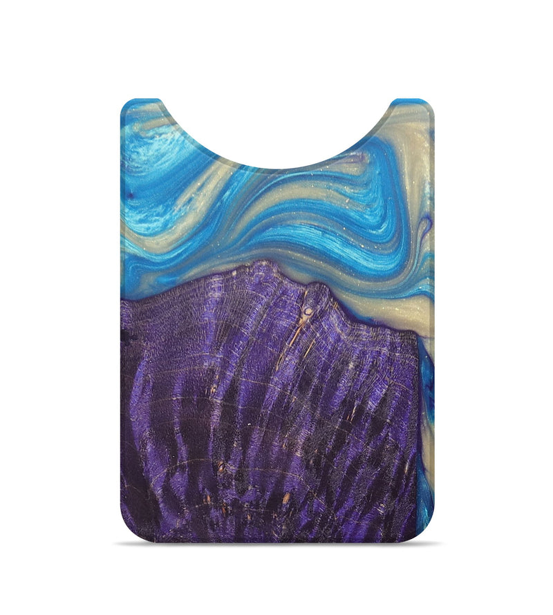 Live Edge Wood+Resin Wallet - Terrance (Blue, 676476)