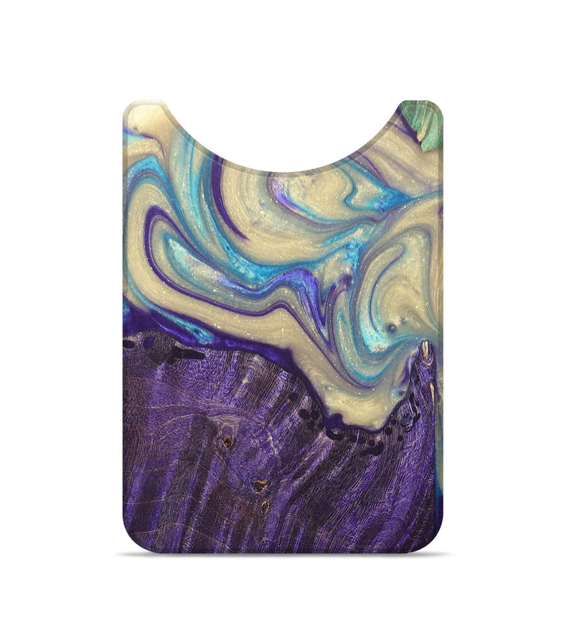 Live Edge Wood+Resin Wallet - Ashleigh (Blue, 676477)