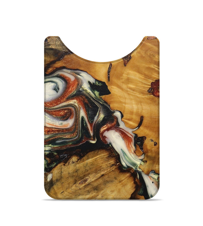 Live Edge Wood+Resin Wallet - Willa (Green, 676887)
