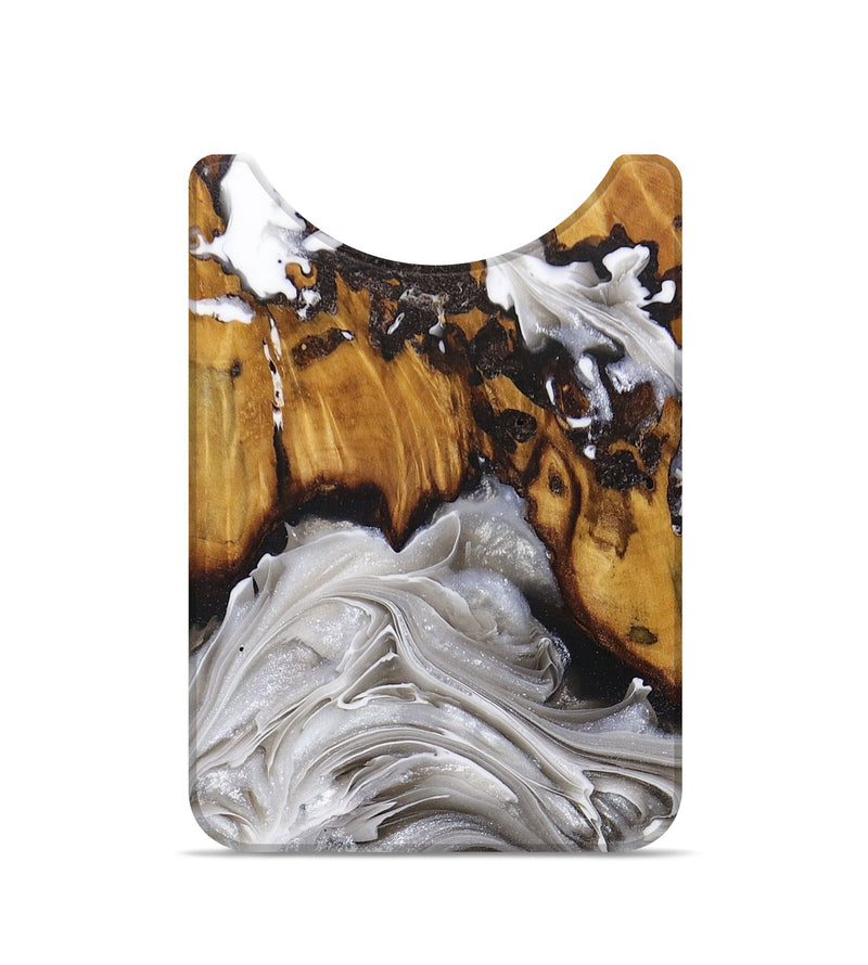 Live Edge Wood+Resin Wallet - Jerome (Black & White, 676910)