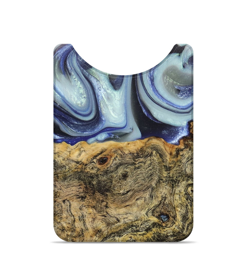 Live Edge Wood+Resin Wallet - Wyatt (Blue, 676914)
