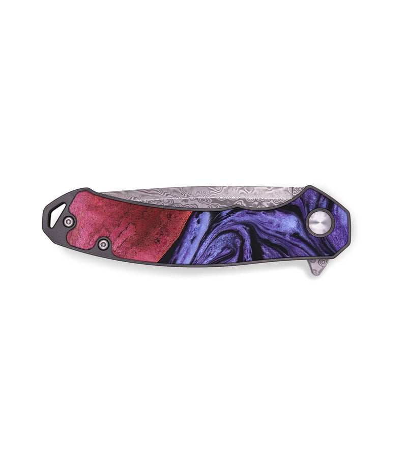 EDC Wood+Resin Pocket Knife - Braelynn (Purple, 676976)