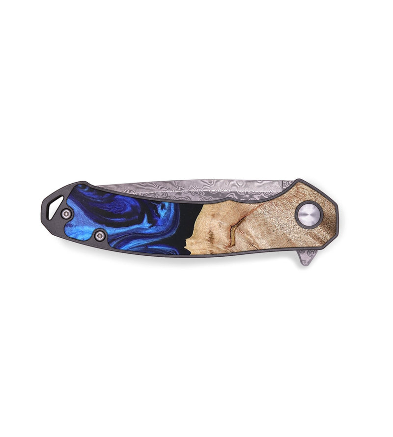 EDC Wood+Resin Pocket Knife - Jolene (Blue, 676995)