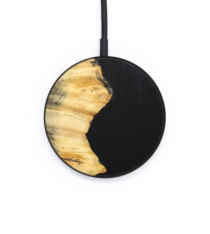 Circle Wood+Resin Wireless Charger - Tyson (Pure Black, 677087)