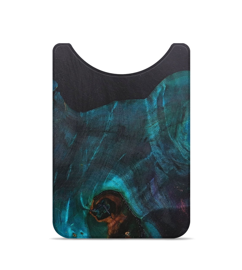 Live Edge Wood+Resin Wallet - Christi (Pure Black, 677447)