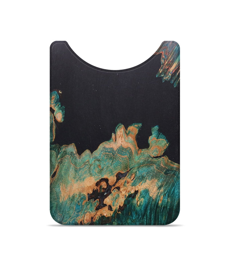 Live Edge Wood+Resin Wallet - Trevor (Pure Black, 677458)