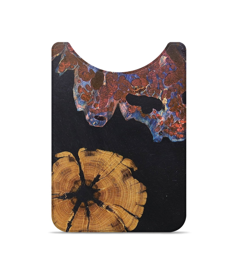 Live Edge Wood+Resin Wallet - Betty (Pure Black, 677468)