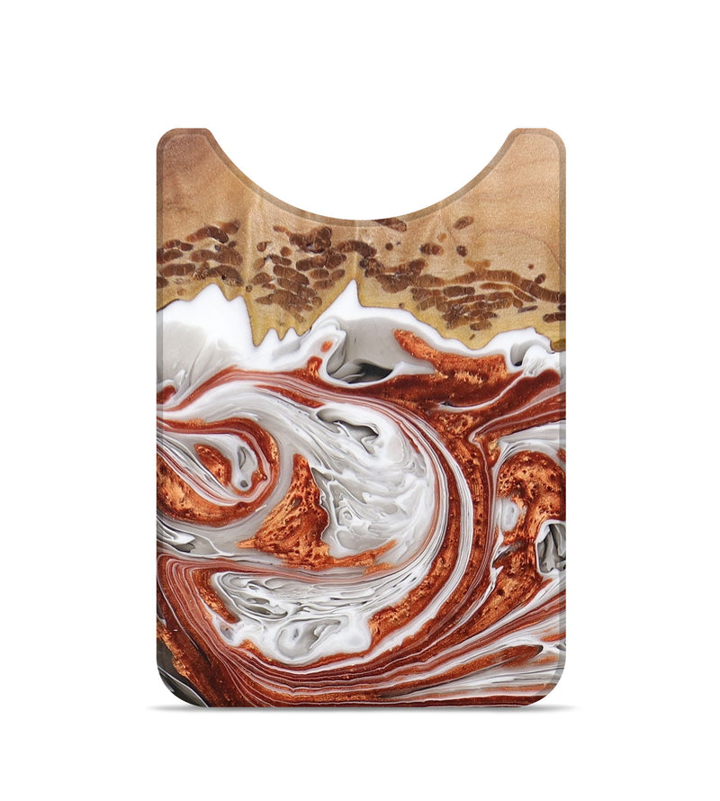Live Edge Wood+Resin Wallet - Jett (Black & White, 677475)