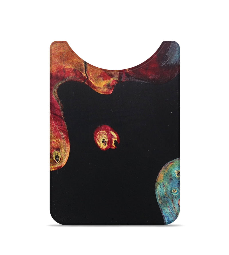 Live Edge Wood+Resin Wallet - Miley (Pure Black, 677487)
