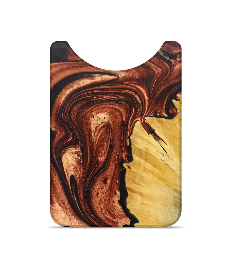 Live Edge Wood+Resin Wallet - Sophie (Red, 677545)