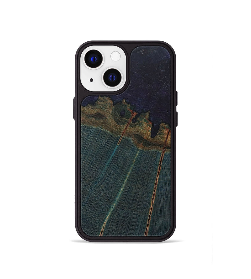 iPhone 13 mini Wood+Resin Phone Case - Judah (Wood Burl, 677768)