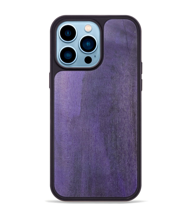 iPhone 14 Pro Max Wood+Resin Phone Case - Catherine (Wood Burl, 677776)