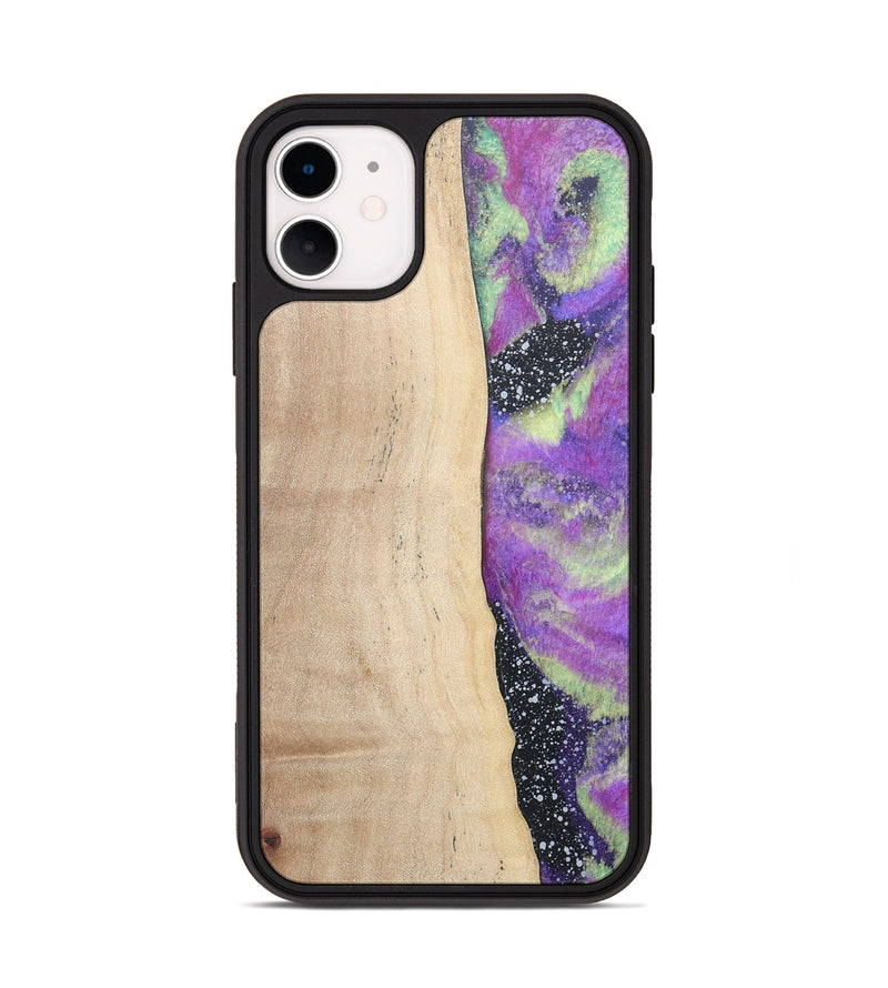 iPhone 11 Wood+Resin Phone Case - Kenzie (Cosmos, 677804)