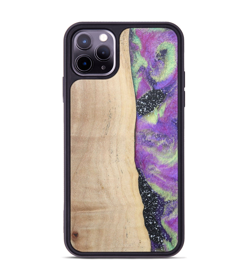 iPhone 11 Pro Max Wood+Resin Phone Case - Kenzie (Cosmos, 677804)