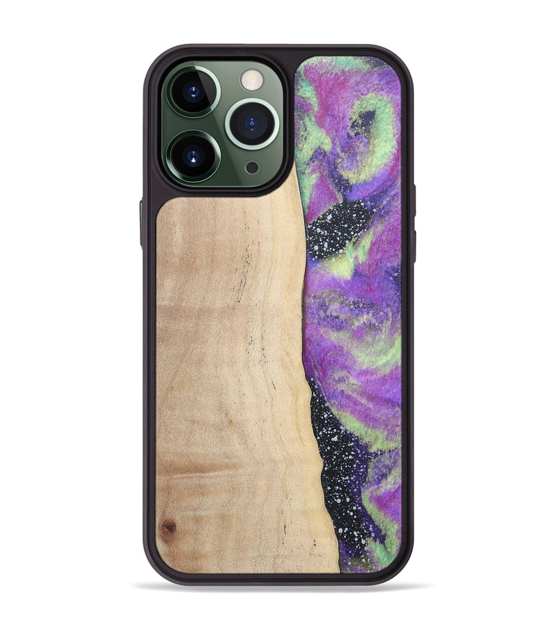 iPhone 13 Pro Max Wood+Resin Phone Case - Kenzie (Cosmos, 677804)