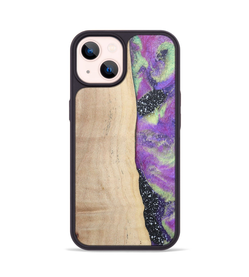 iPhone 14 Wood+Resin Phone Case - Kenzie (Cosmos, 677804)