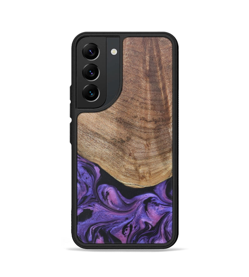 Galaxy S22 Wood+Resin Phone Case - Savannah (Purple, 677952)