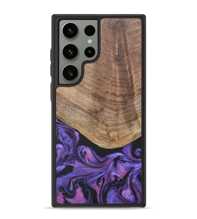Galaxy S23 Ultra Wood+Resin Phone Case - Savannah (Purple, 677952)