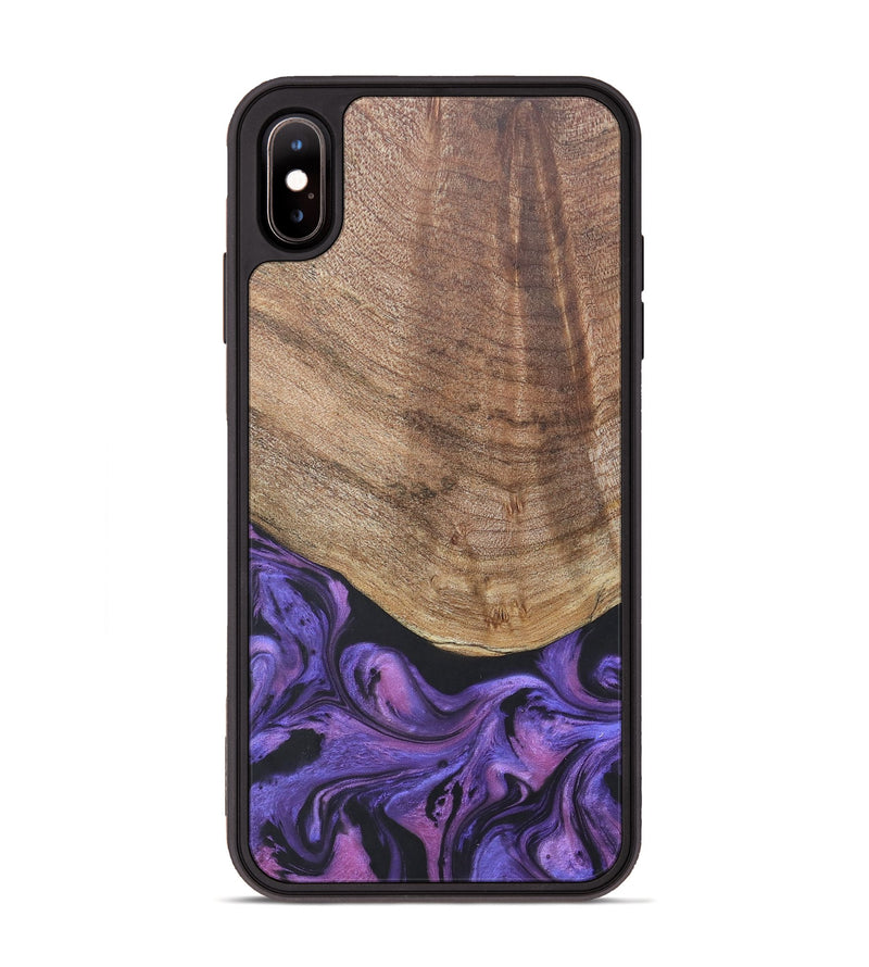 iPhone Xs Max Wood+Resin Phone Case - Savannah (Purple, 677952)