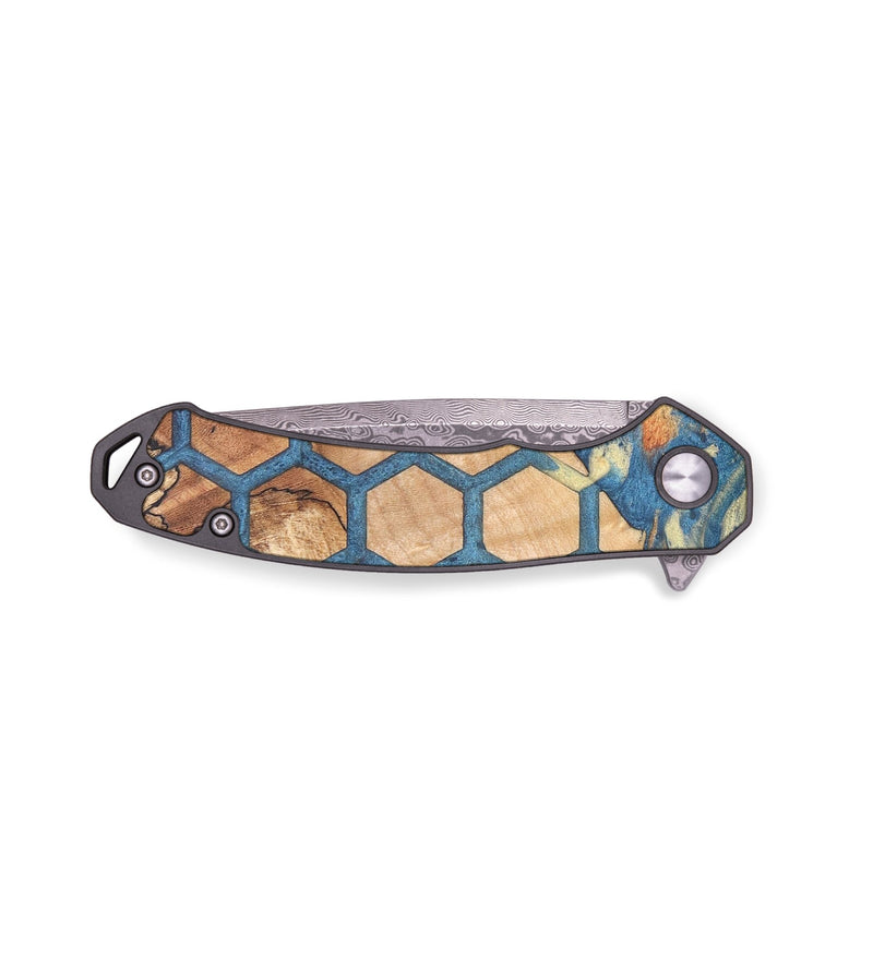 EDC Wood+Resin Pocket Knife - Gianni (Pattern, 678045)