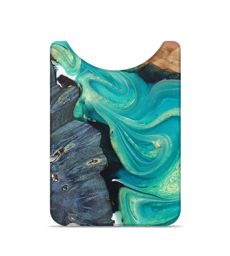 Live Edge Wood+Resin Wallet - Leonel (Green, 678248)
