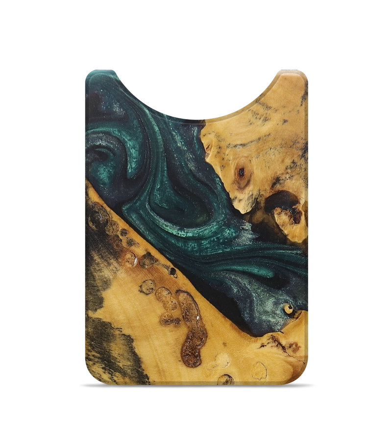 Live Edge Wood+Resin Wallet - Kody (Green, 678250)