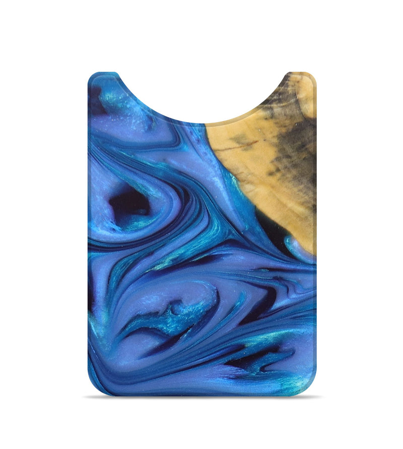 Live Edge Wood+Resin Wallet - Nettie (Blue, 678253)