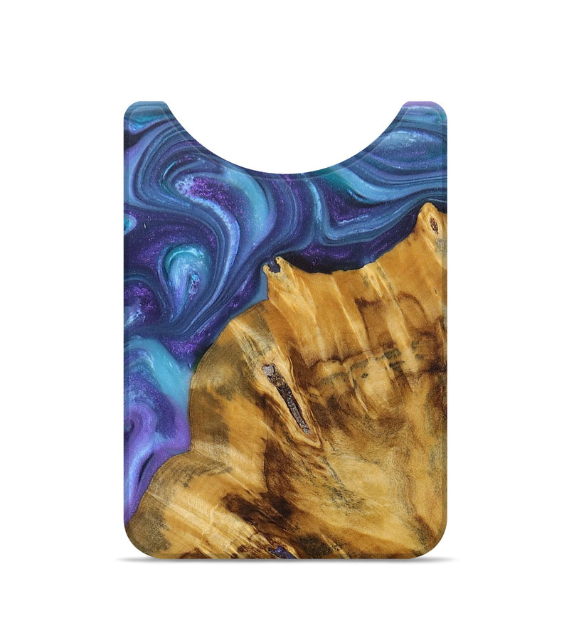 Live Edge Wood+Resin Wallet - Sullivan (Blue, 678259)