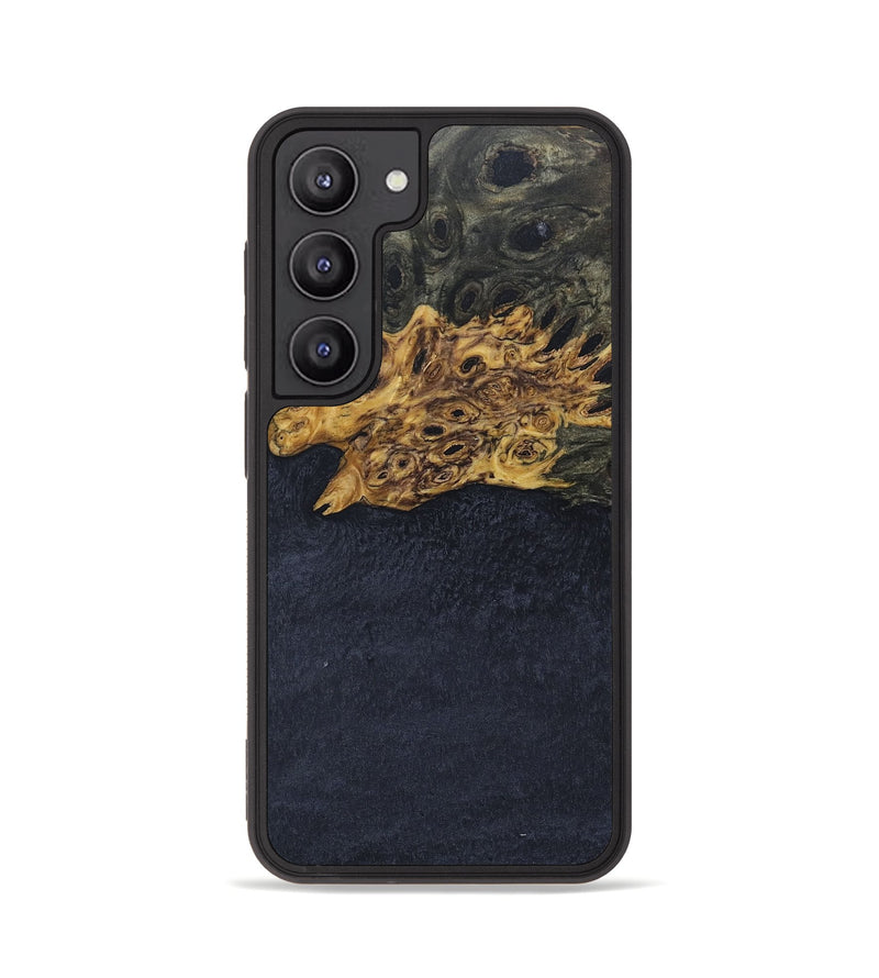 Galaxy S23 Wood+Resin Phone Case - Emiliano (Pure Black, 678344)