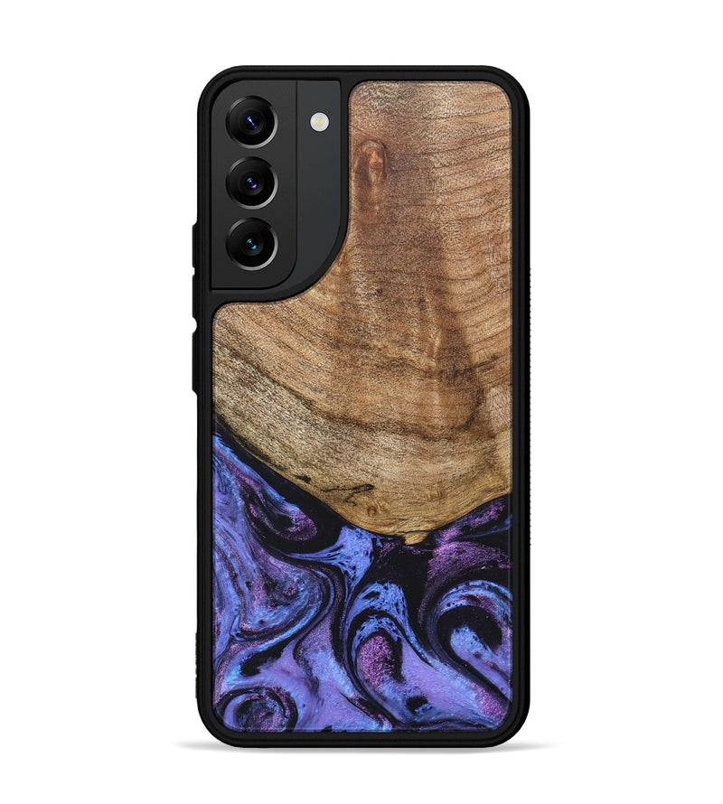 Galaxy S22 Plus Wood+Resin Phone Case - Collins (Purple, 678411)