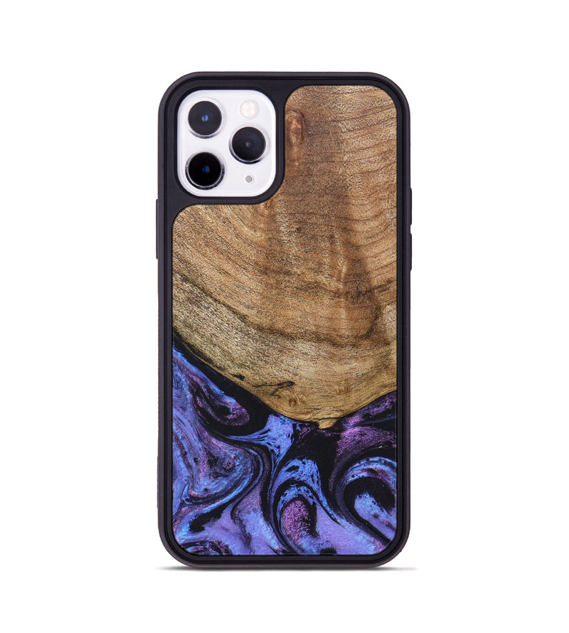 iPhone 11 Pro Wood+Resin Phone Case - Collins (Purple, 678411)